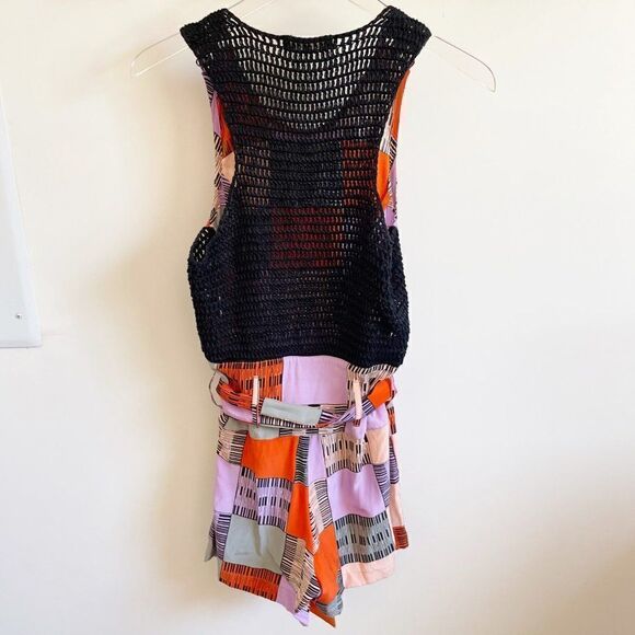 Alice McCall Short Silk Romper Knitted Jumpsuit Size 6 - Picture 2 of 8